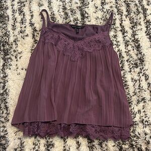 White House Black Market Plum Lace Camisole